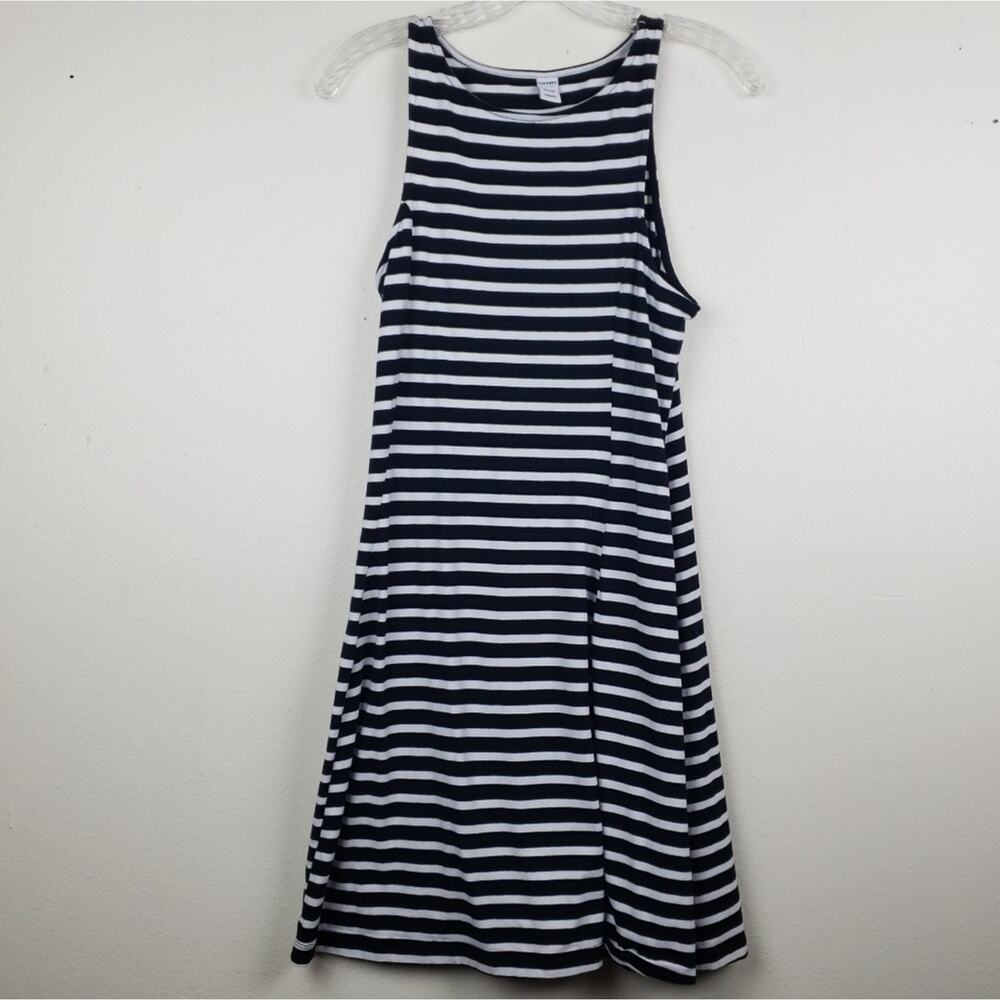 Old Navy | Black/White Stripe sleeveless Dress - Picture 1 of 5